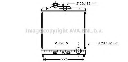 AVA QUALITY COOLING HD2120 Радіатор, охолодження двигуна