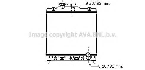 AVA QUALITY COOLING HD2122 Радіатор, охолодження двигуна