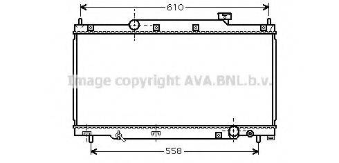 AVA QUALITY COOLING HD2164 Радіатор, охолодження двигуна