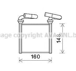 AVA QUALITY COOLING HD6293 Теплообмінник, опалення салону