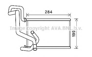 AVA QUALITY COOLING HD6295 Теплообмінник, опалення салону