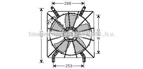 AVA QUALITY COOLING HD7519 Вентилятор, охолодження двигуна