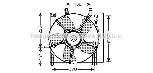 AVA QUALITY COOLING HD7534 Вентилятор, охолодження двигуна