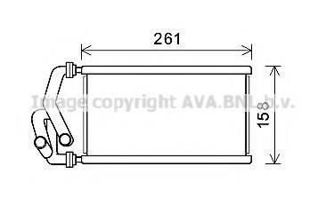 AVA QUALITY COOLING HDA6294 Теплообмінник, опалення салону