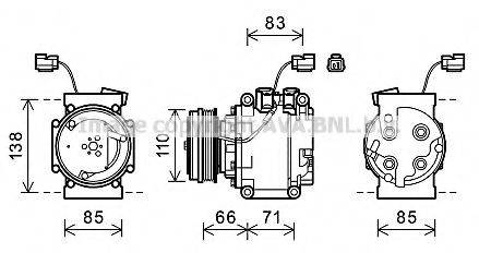 AVA QUALITY COOLING HDAK260 Компресор, кондиціонер