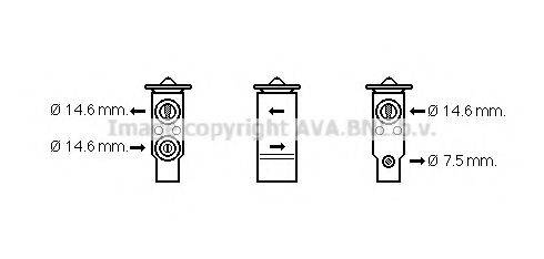 AVA QUALITY COOLING HY1411 Розширювальний клапан, кондиціонер