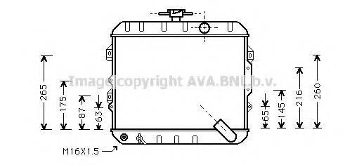 AVA QUALITY COOLING HY2009 Радіатор, охолодження двигуна