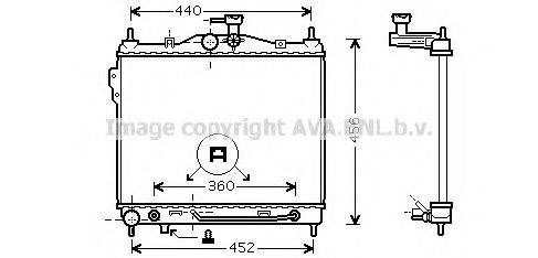 AVA QUALITY COOLING HY2102 Радіатор, охолодження двигуна