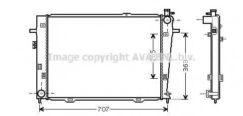 AVA QUALITY COOLING HY2126 Радіатор, охолодження двигуна