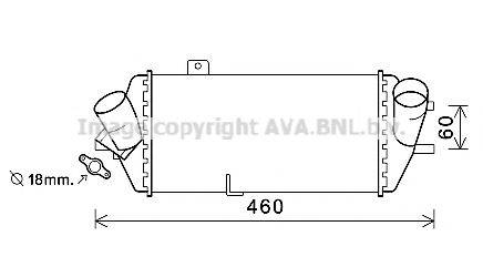 AVA QUALITY COOLING HY4389 Інтеркулер