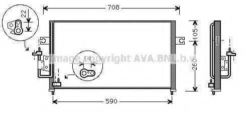 AVA QUALITY COOLING HY5057 Конденсатор, кондиціонер