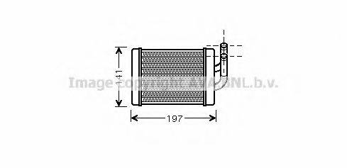 AVA QUALITY COOLING HY6158 Теплообмінник, опалення салону