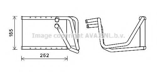 AVA QUALITY COOLING HY6438 Теплообмінник, опалення салону