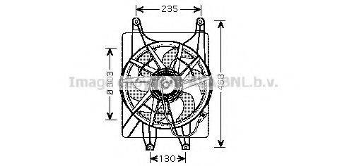 AVA QUALITY COOLING HY7513 Вентилятор, охолодження двигуна