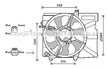 AVA QUALITY COOLING HY7531 Вентилятор, охолодження двигуна