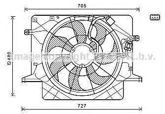 AVA QUALITY COOLING HY7559 Вентилятор, охолодження двигуна