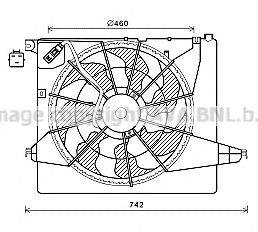 AVA QUALITY COOLING HY7561 Вентилятор, охолодження двигуна