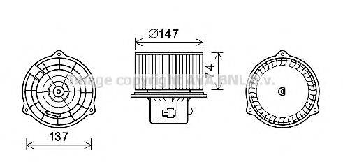 AVA QUALITY COOLING HY8426 Електродвигун, вентиляція салону