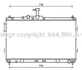 AVA QUALITY COOLING HYA2418 Радіатор, охолодження двигуна