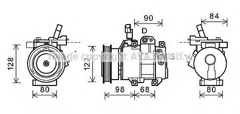 AVA QUALITY COOLING HYK272 Компресор, кондиціонер