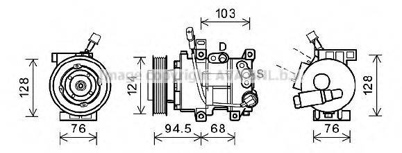 AVA QUALITY COOLING HYK295 Компресор, кондиціонер