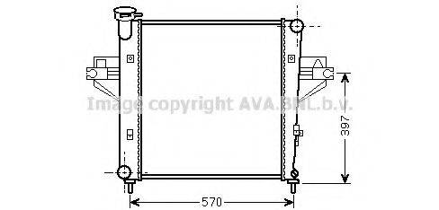 AVA QUALITY COOLING JE2042 Радіатор, охолодження двигуна