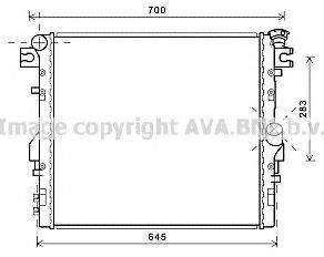 AVA QUALITY COOLING JE2052 Радіатор, охолодження двигуна