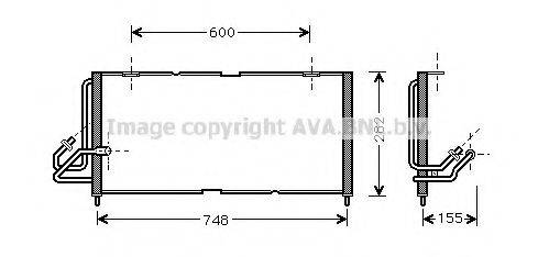 AVA QUALITY COOLING JE5028 Конденсатор, кондиціонер