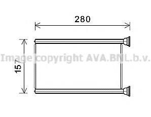 AVA QUALITY COOLING JE6069 Теплообмінник, опалення салону