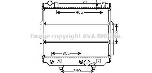 AVA QUALITY COOLING JEA2038 Радіатор, охолодження двигуна