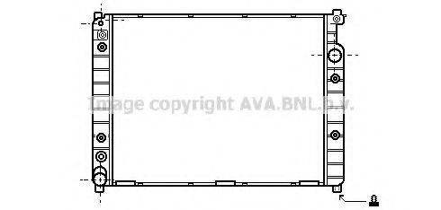 AVA QUALITY COOLING JR2008 Радіатор, охолодження двигуна