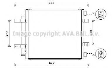 AVA QUALITY COOLING JR5053D Конденсатор, кондиціонер