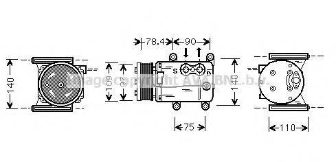 AVA QUALITY COOLING JRK026 Компресор, кондиціонер