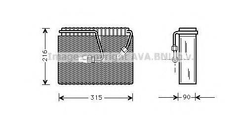 AVA QUALITY COOLING JRV023 Випарник, кондиціонер