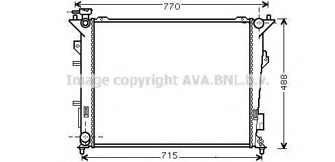 AVA QUALITY COOLING KA2107 Радіатор, охолодження двигуна