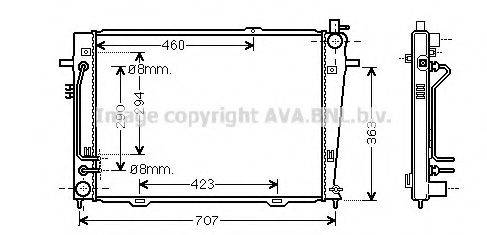 AVA QUALITY COOLING KA2132 Радіатор, охолодження двигуна