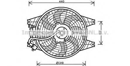 AVA QUALITY COOLING KA7518 Вентилятор, охолодження двигуна