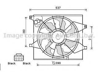 AVA QUALITY COOLING KA7525 Вентилятор, охолодження двигуна