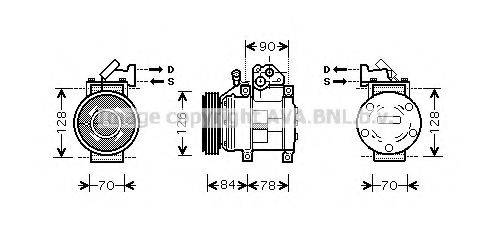 AVA QUALITY COOLING KAK052 Компресор, кондиціонер