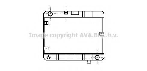 AVA QUALITY COOLING LC2004 Радіатор, охолодження двигуна