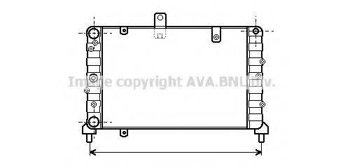 AVA QUALITY COOLING LC2025 Радіатор, охолодження двигуна