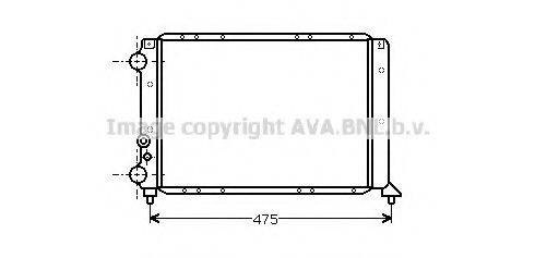 AVA QUALITY COOLING LC2044 Радіатор, охолодження двигуна