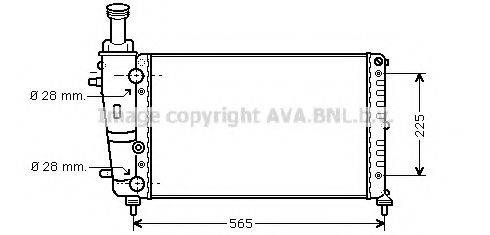 AVA QUALITY COOLING LC2066 Радіатор, охолодження двигуна