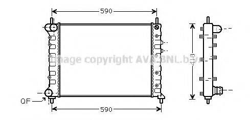 AVA QUALITY COOLING LCA2075 Радіатор, охолодження двигуна