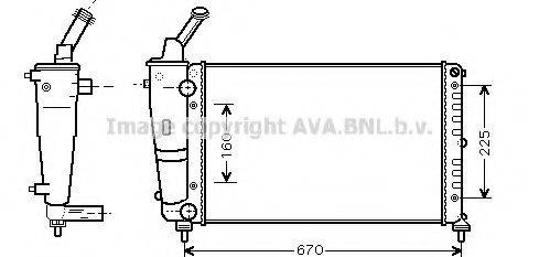 AVA QUALITY COOLING LCA2081 Радіатор, охолодження двигуна