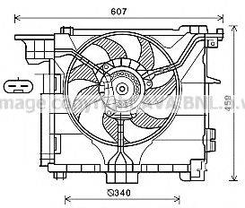 AVA QUALITY COOLING MC7507 Вентилятор, охолодження двигуна