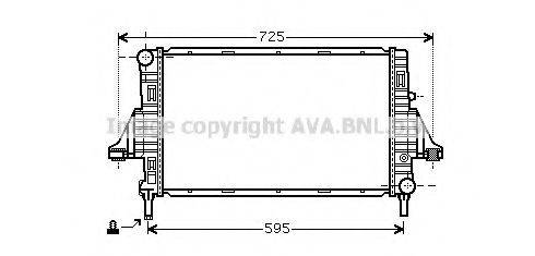 AVA QUALITY COOLING MCA2006 Радіатор, охолодження двигуна