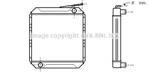 AVA QUALITY COOLING ME2109 Радіатор, охолодження двигуна