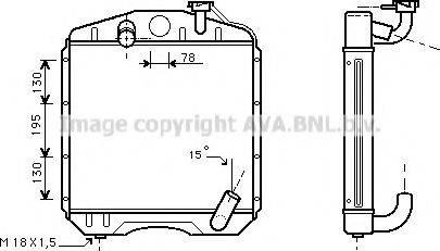 AVA QUALITY COOLING ME2112 Радіатор, охолодження двигуна