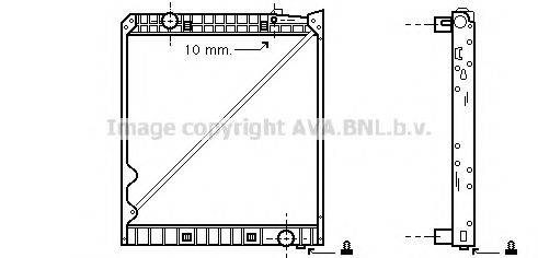 AVA QUALITY COOLING MEA2151 Радіатор, охолодження двигуна